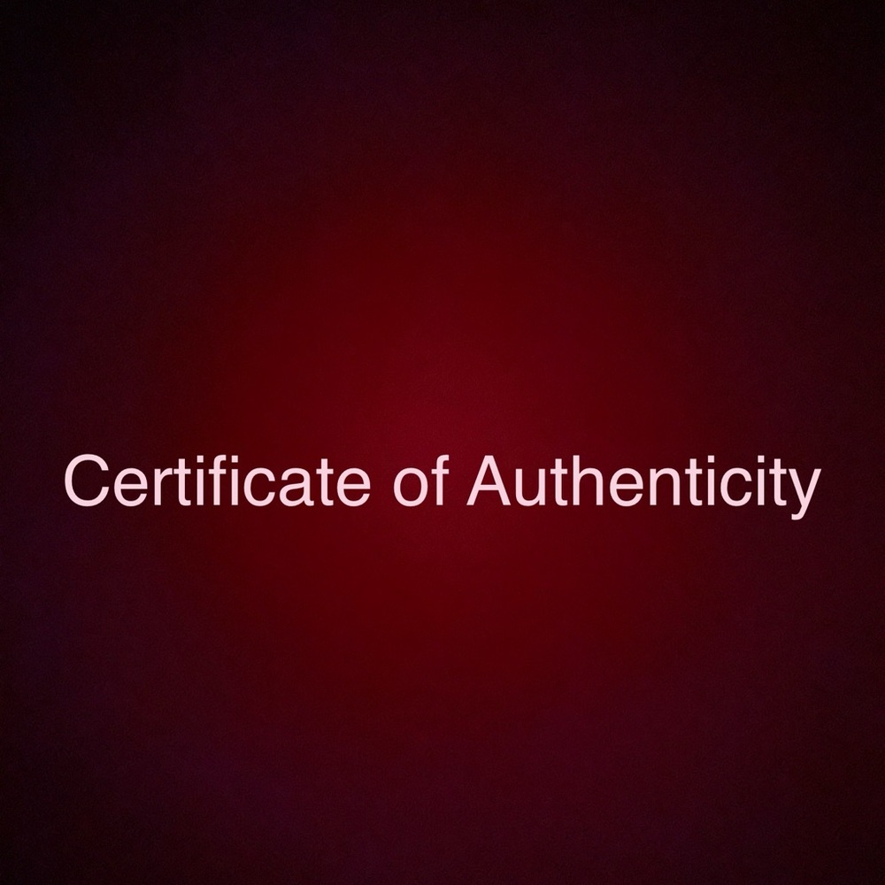 Certificate of Authenticity